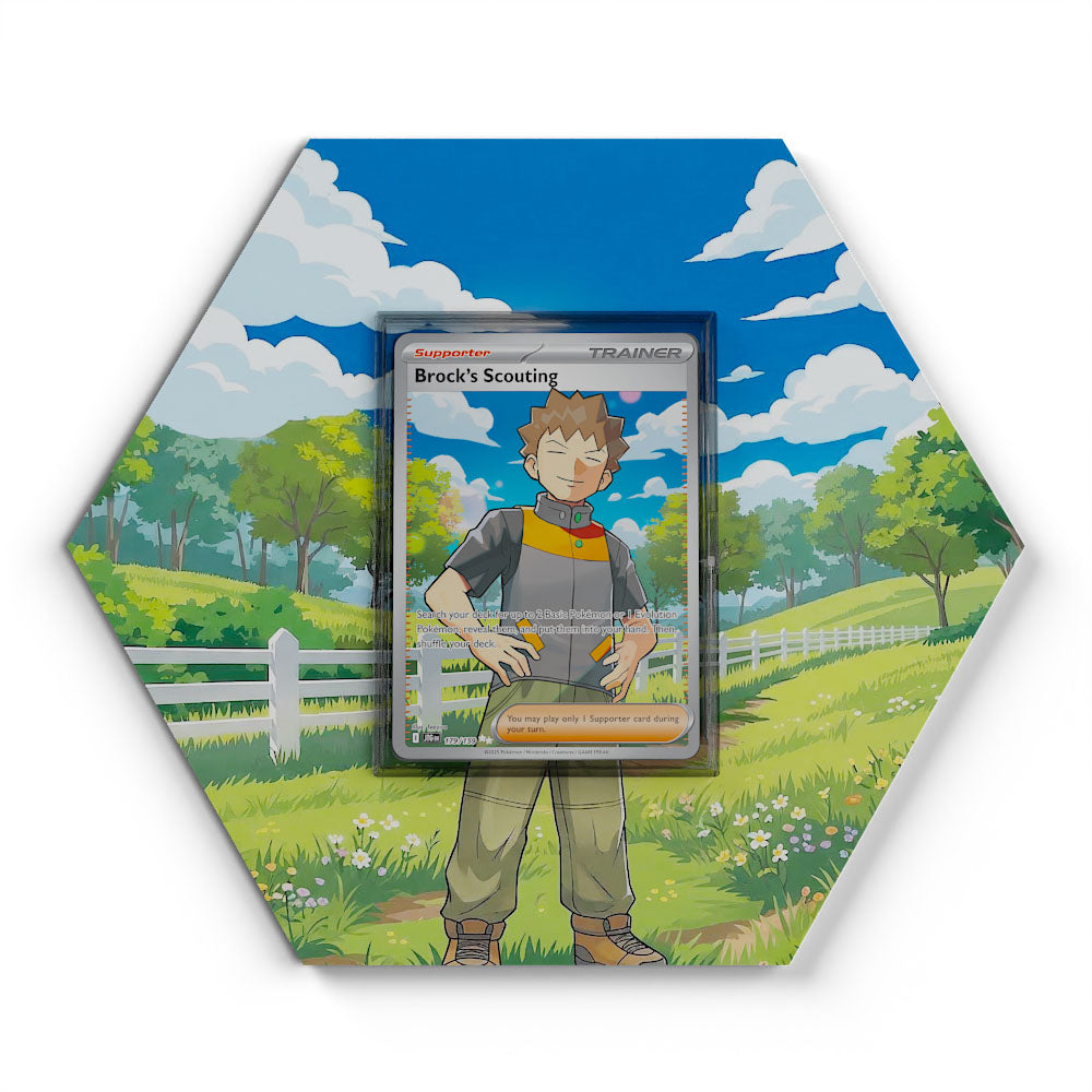 179/159 Brock's Scouting - Extended Artwork Pokemon Card Display