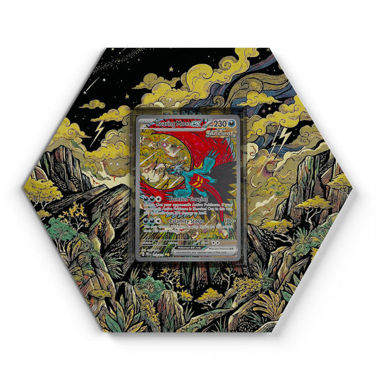 162/131 Roaring Moon EX - Extended Artwork Pokemon Card Display