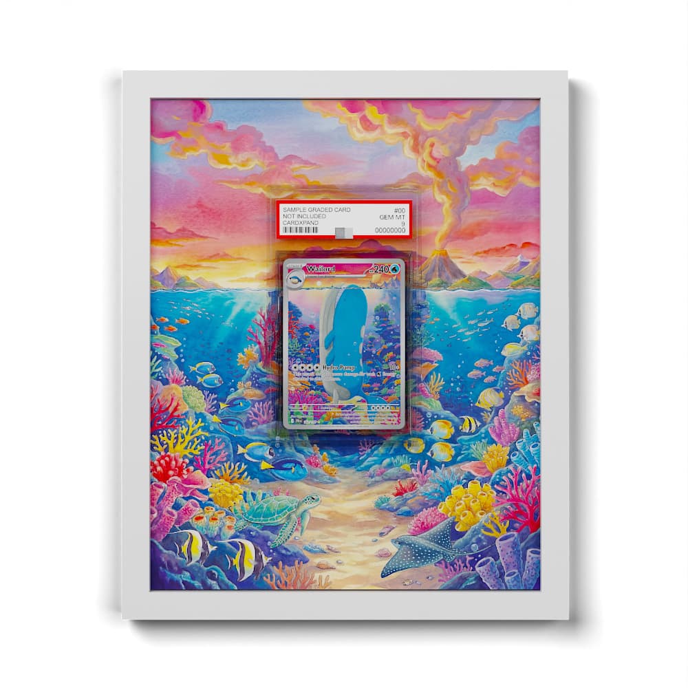 162 Wailord - Extended Artwork Framed Pokemon Card Display