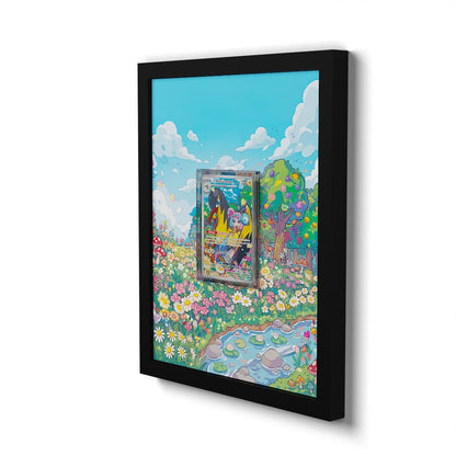 163 Iono's Kilowattrel - Extended Artwork Framed Pokemon Card Display
