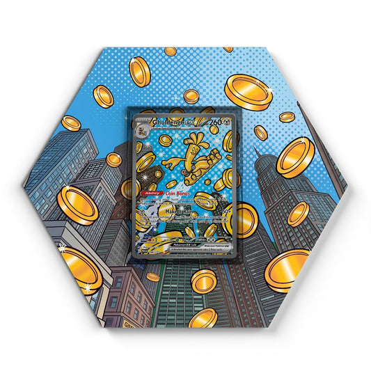 164/131 Gholdengo EX - Extended Artwork Pokemon Card Display