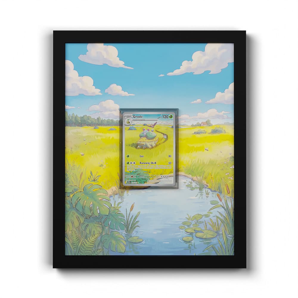 164 Grotle - Extended Artwork Framed Pokemon Card Display