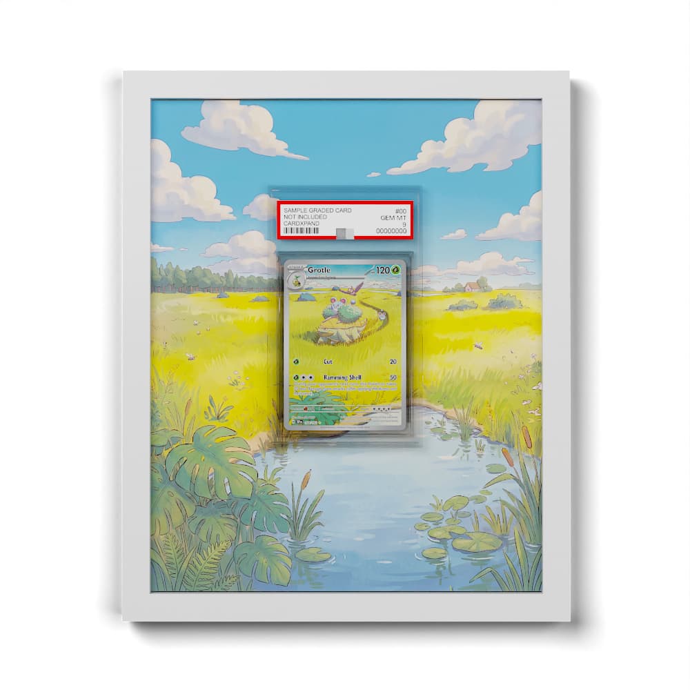 164 Grotle - Extended Artwork Framed Pokemon Card Display