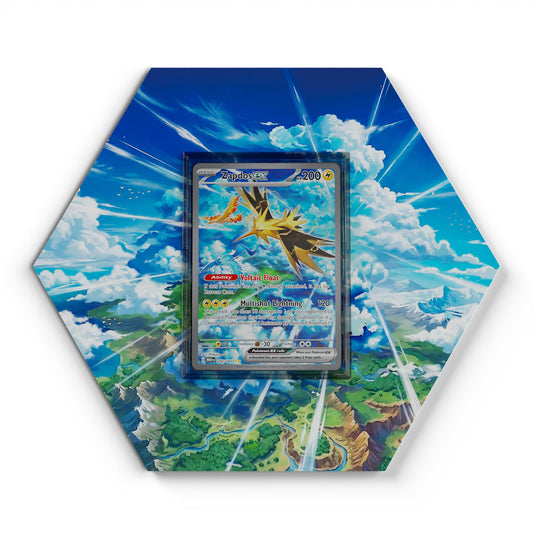 202/165 Zapdos EX - Extended Artwork Pokemon Card Display