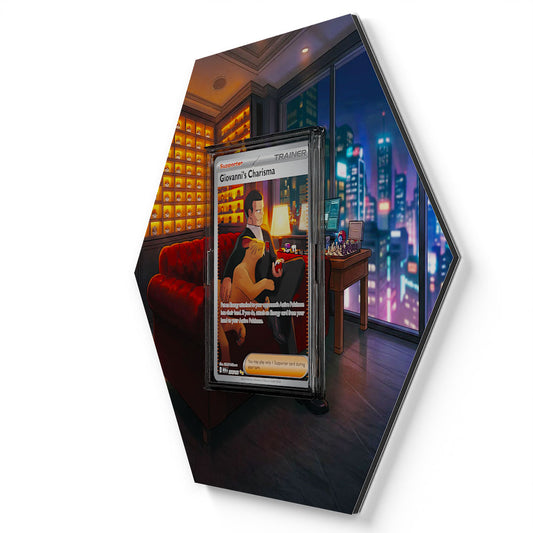204/165 Giovanni's Charisma - Extended Artwork Pokemon Card Display