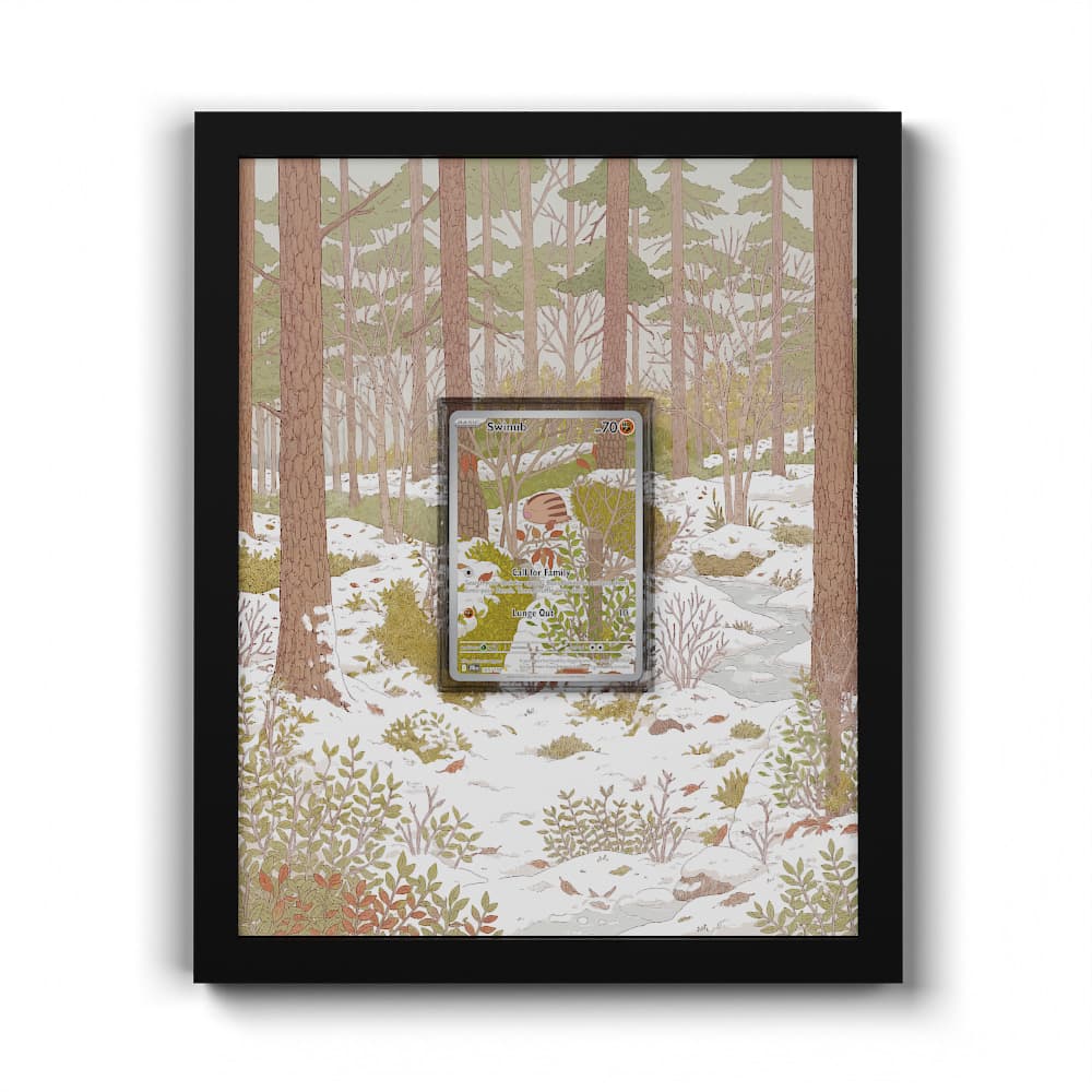 165 Swinub - Extended Artwork Framed Pokemon Card Display