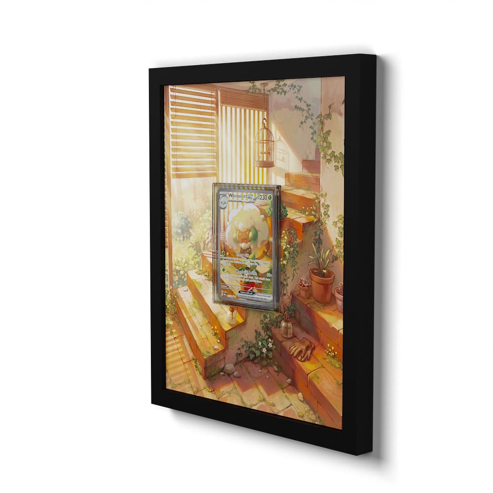 165 Whimsicott EX - Extended Artwork Framed Pokemon Card Display
