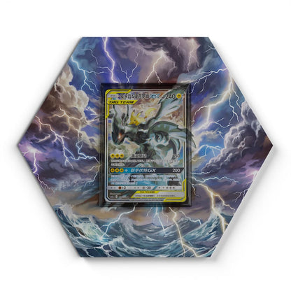 166 Pikachu & Zekrom GX - Extended Artwork Pokemon Card Display