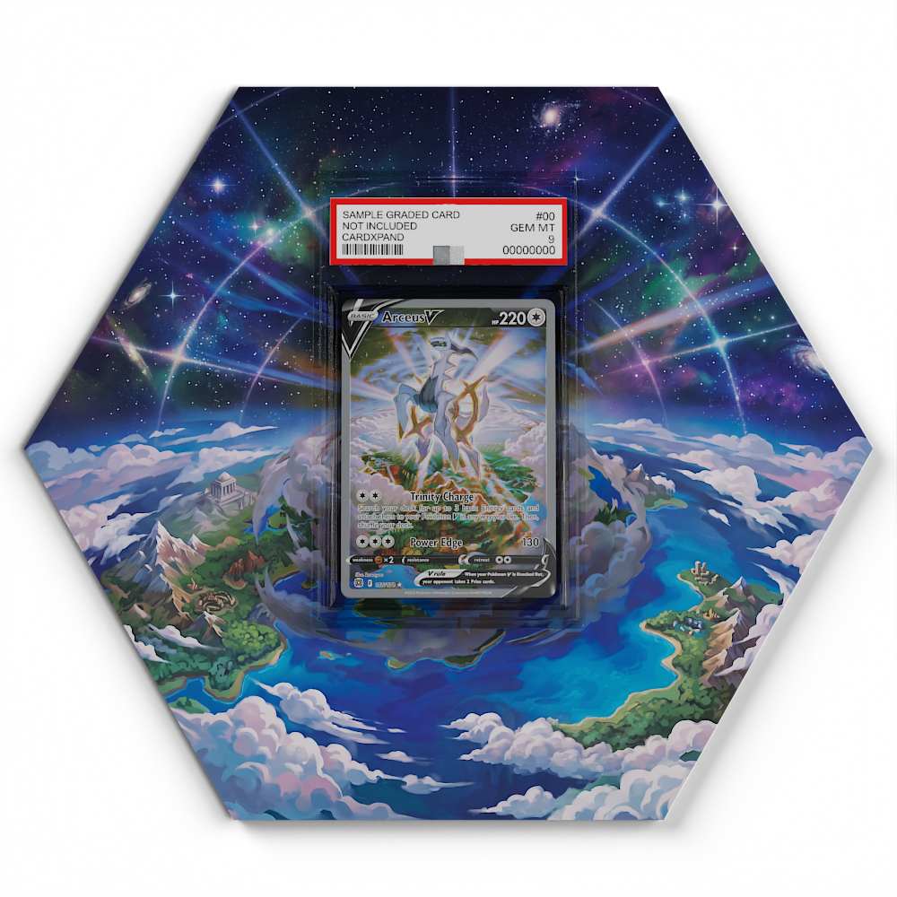 166/172 Arceus - Extended Artwork Pokemon Card Display