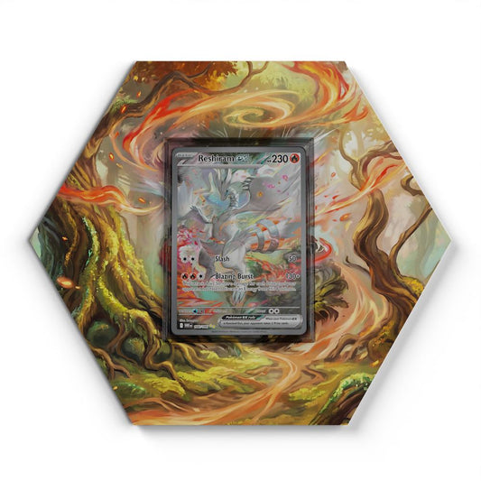 166/086 Reshiram EX - Extended Artwork Pokemon Card Display