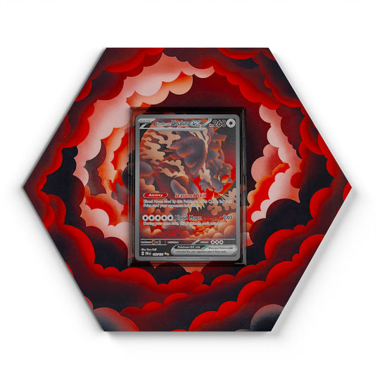 168/131 Bloodmoon Ursaluna EX - Extended Artwork Pokemon Card Display