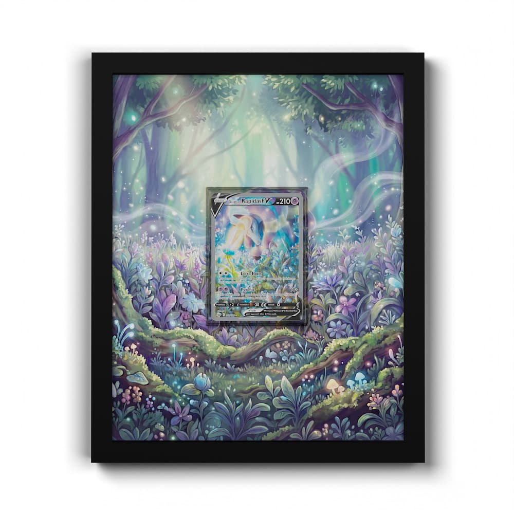 168/198 Rapidash - Extended Artwork Framed Pokemon Card Display