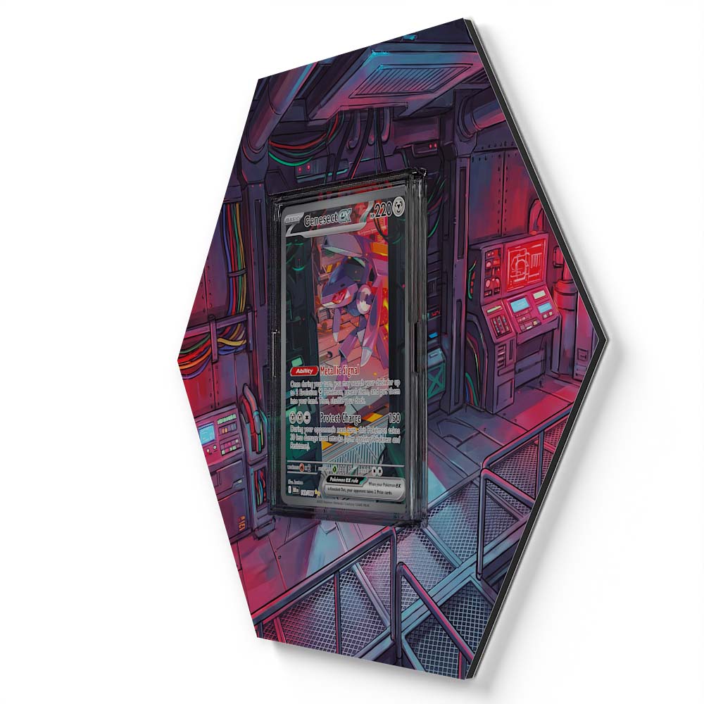 169/086 Genesect EX - Extended Artwork Pokemon Card Display