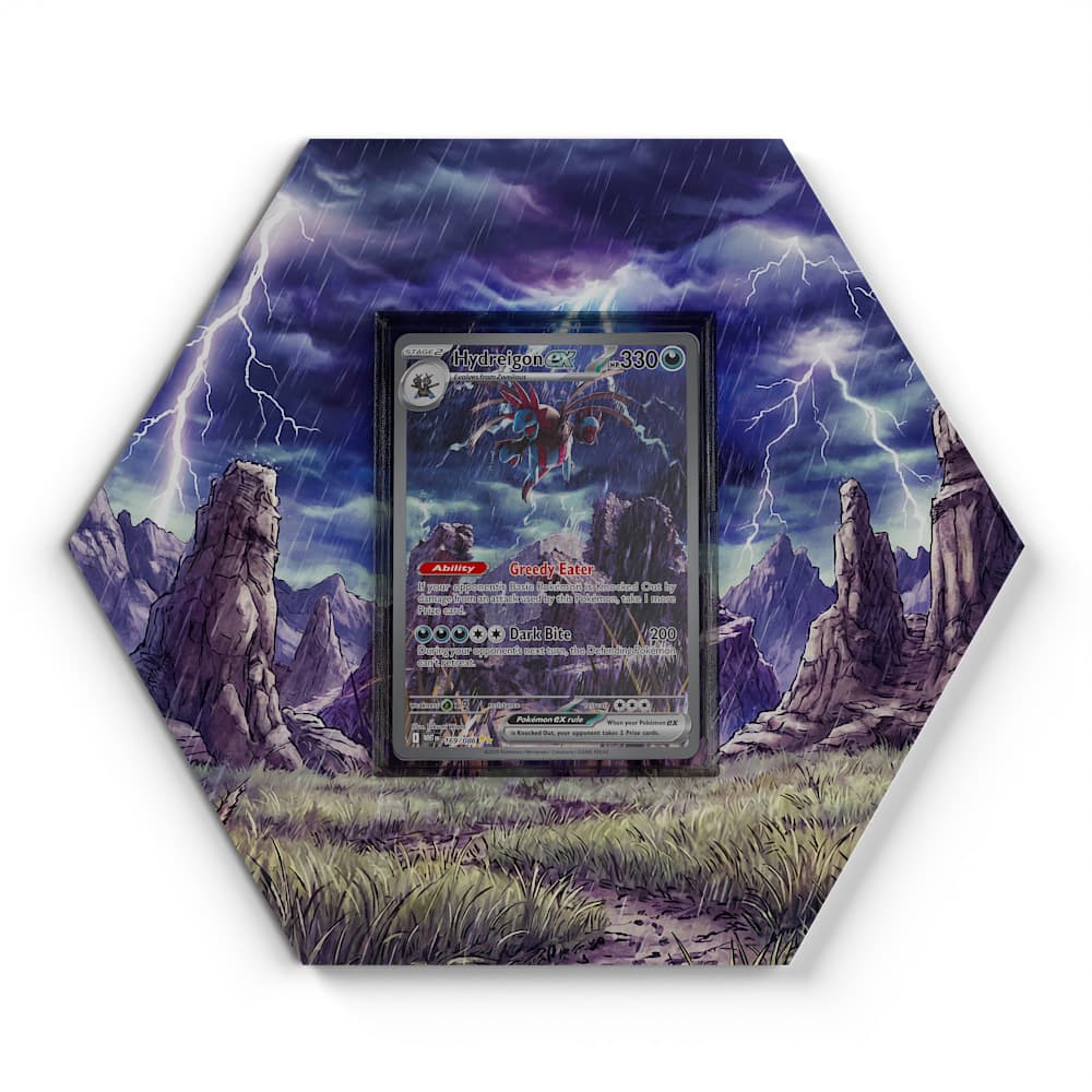169/086 Hydreigon EX - Extended Artwork Pokemon Card Display