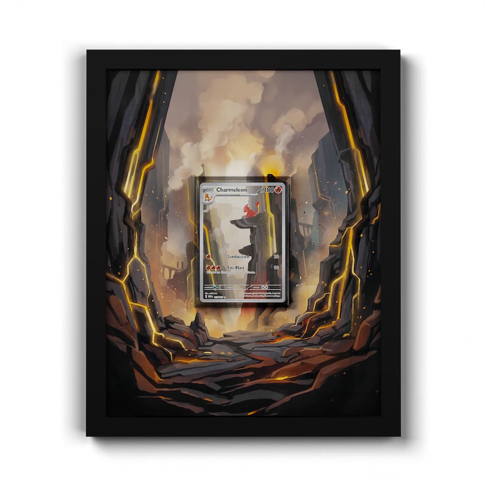 169 Charmeleon - Extended Artwork Framed Pokemon Card Display
