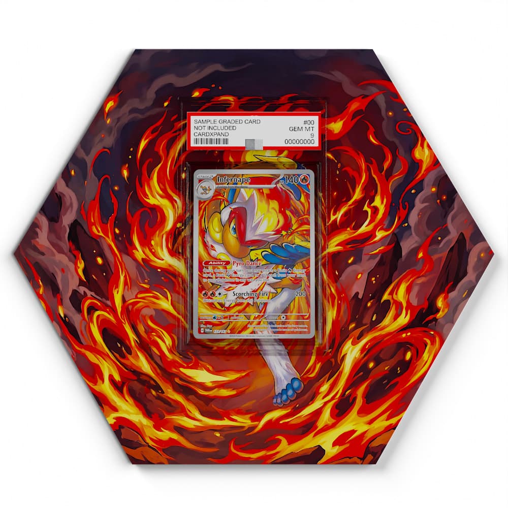 173/167 Infernape - Extended Artwork Pokemon Card Display