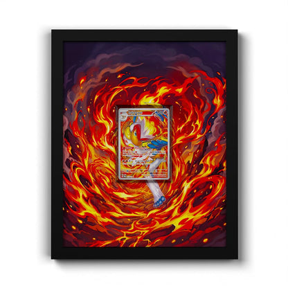 173/167 Infernape - Extended Artwork Framed Pokemon Card Display