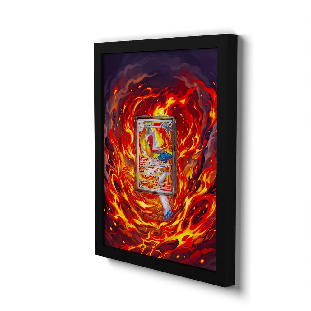 173/167 Infernape - Extended Artwork Framed Pokemon Card Display