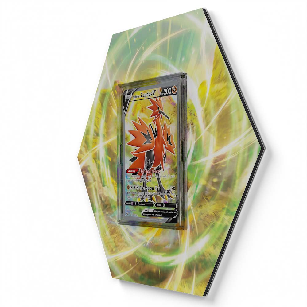 173/198 Galarian Zapdos V - Extended Artwork Pokemon Card Display