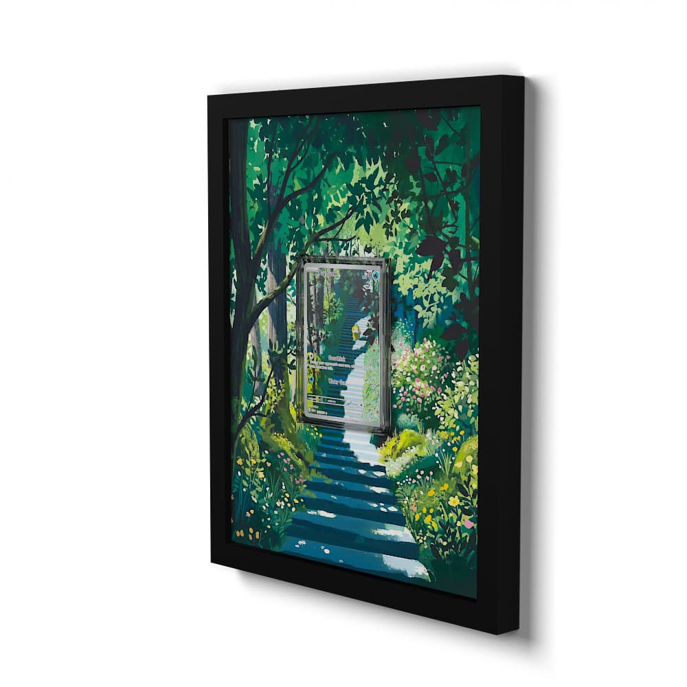 175 Psyduck - Extended Artwork Framed Pokemon Card Display