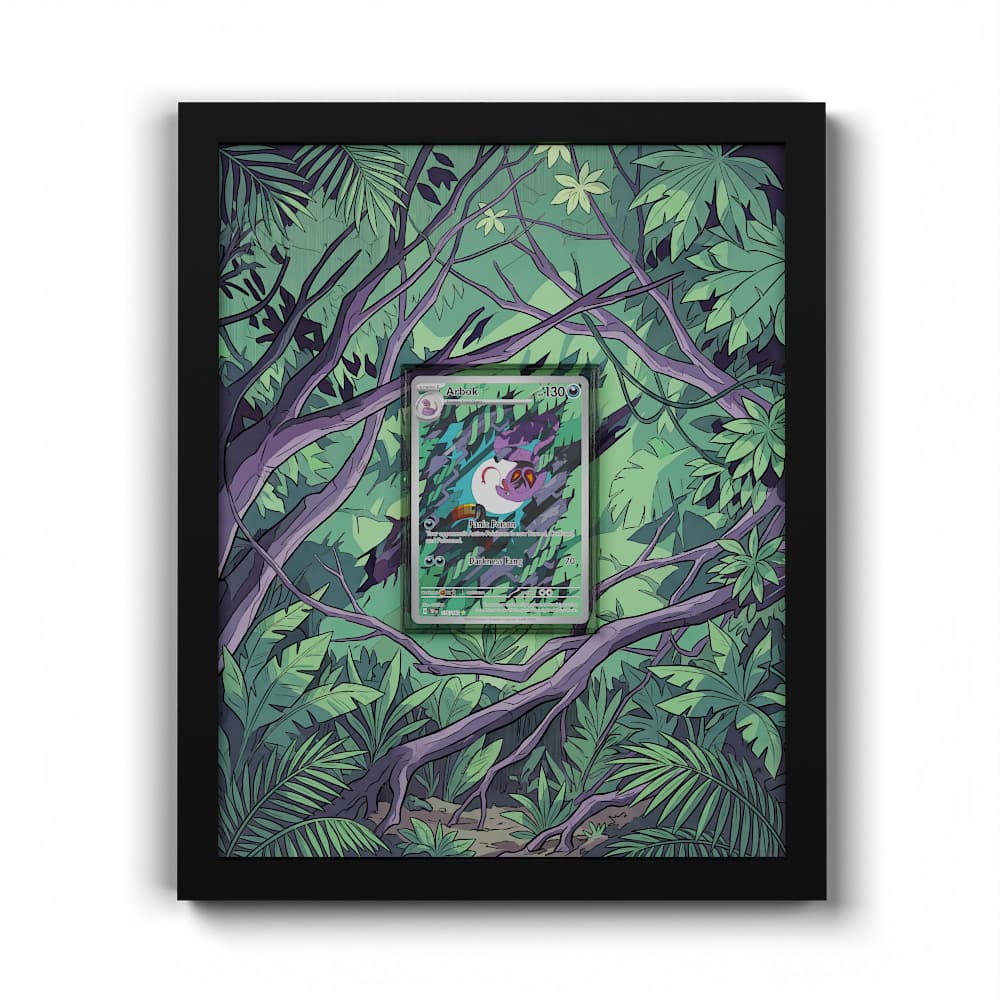 176 Arbok - Extended Artwork Framed Pokemon Card Display