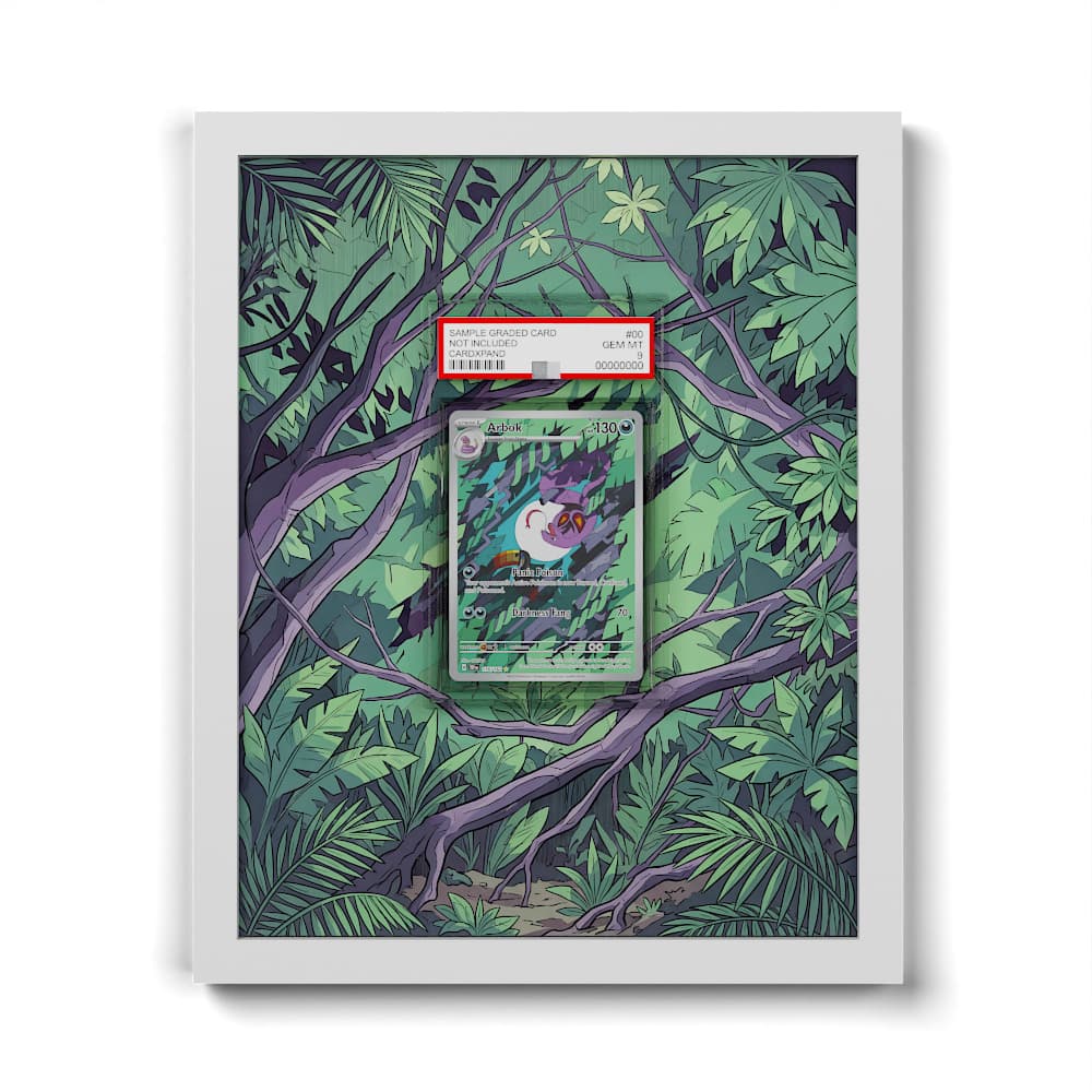 176 Arbok - Extended Artwork Framed Pokemon Card Display