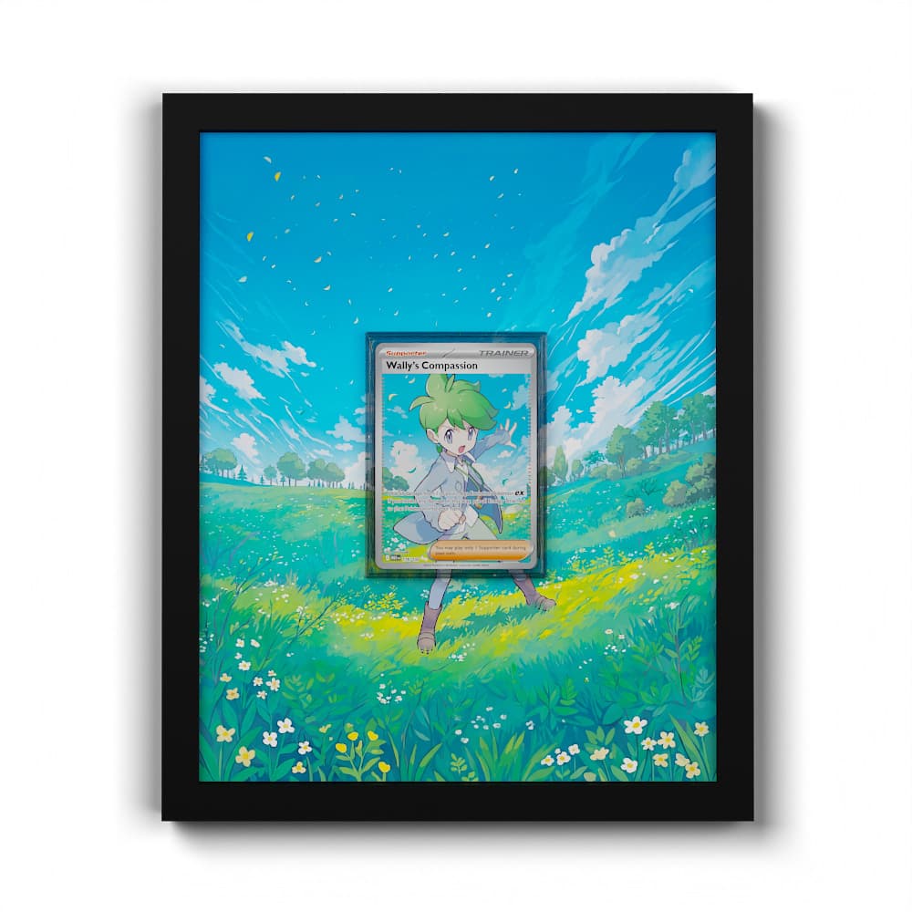 176 Wally's Compassion - Extended Artwork Framed Pokemon Card Display