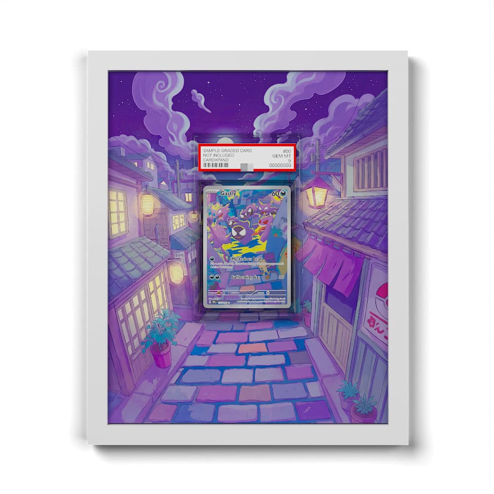 177 Gastly - Extended Artwork Framed Pokemon Card Display