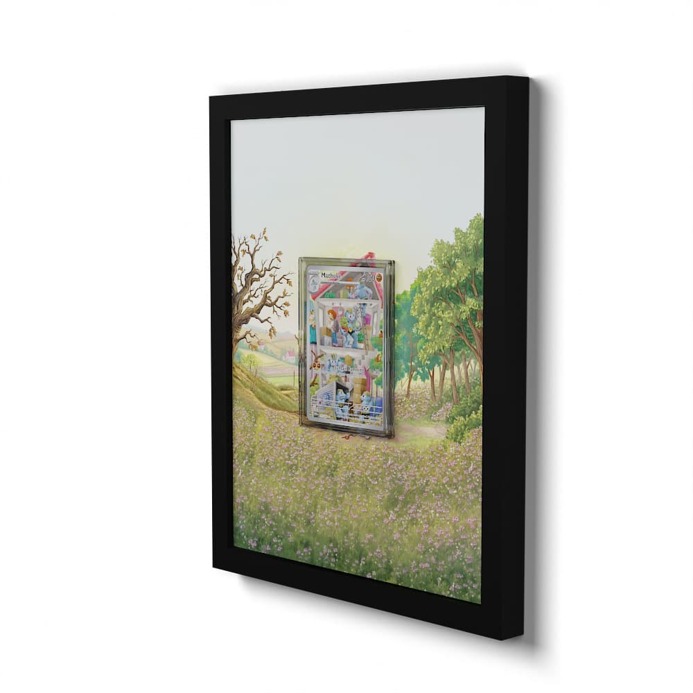 177 Machoke - Extended Artwork Framed Pokemon Card Display