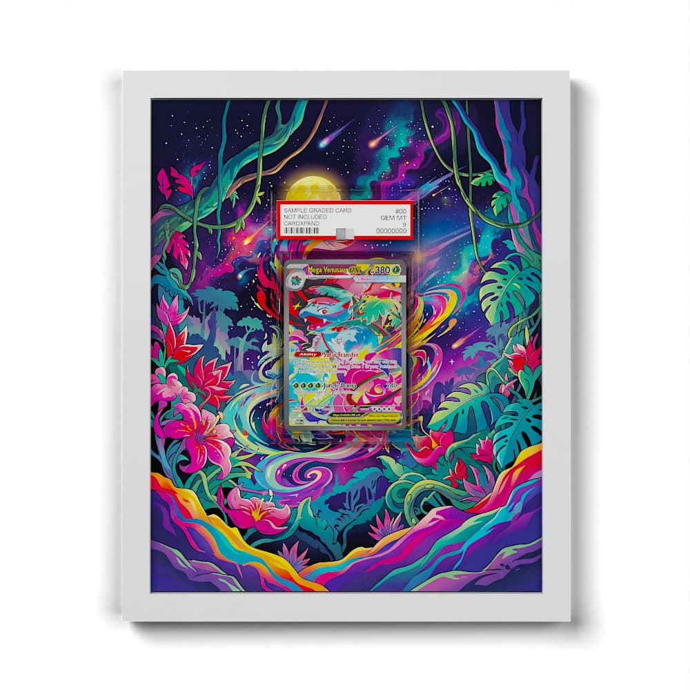 177 Mega Venusaur EX - Extended Artwork Framed Pokemon Card Display