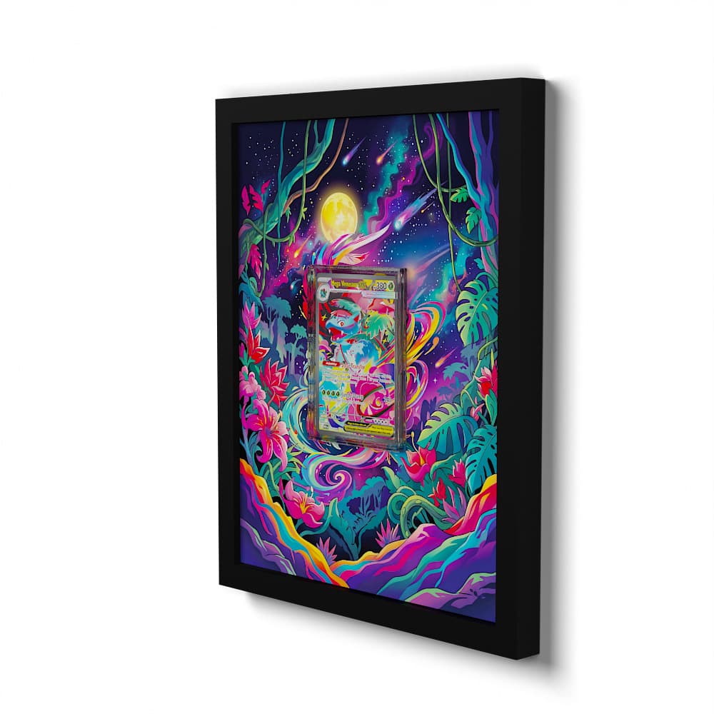 177 Mega Venusaur EX - Extended Artwork Framed Pokemon Card Display