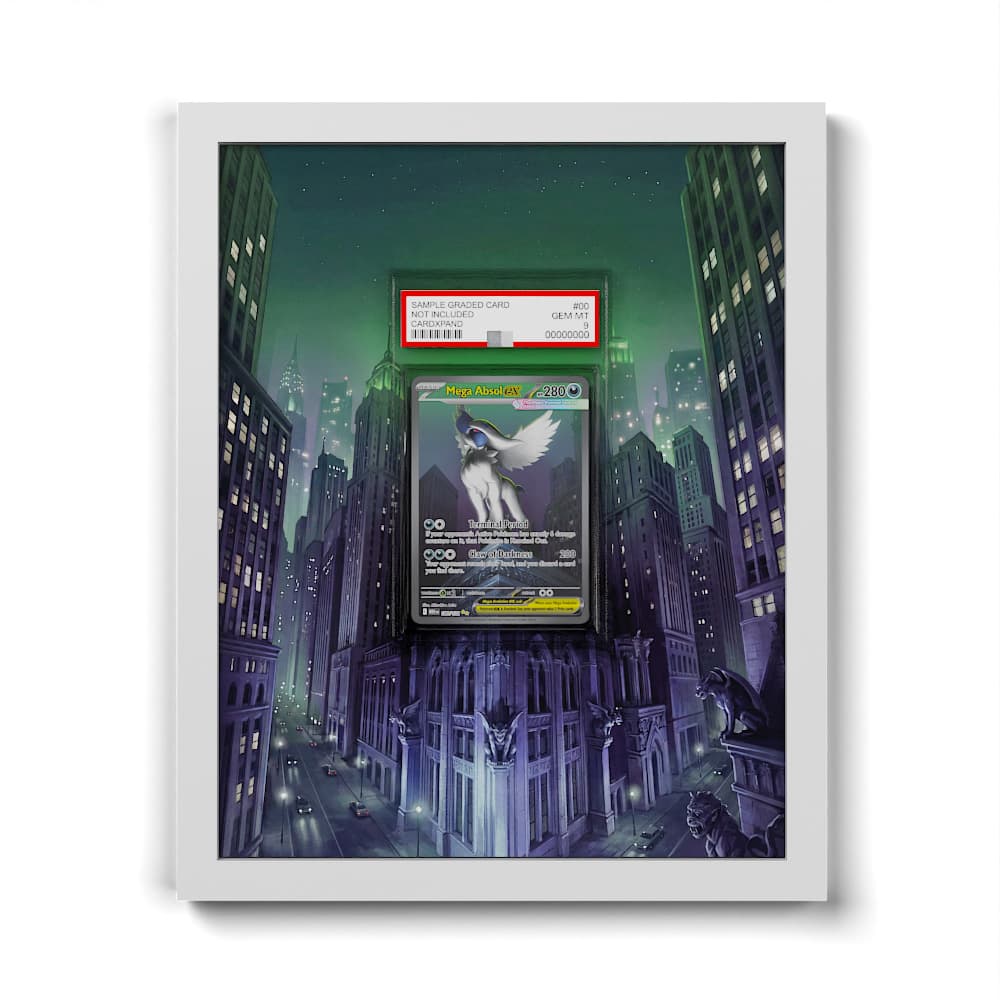 180 Mega Absol EX - Extended Artwork Framed Pokemon Card Display