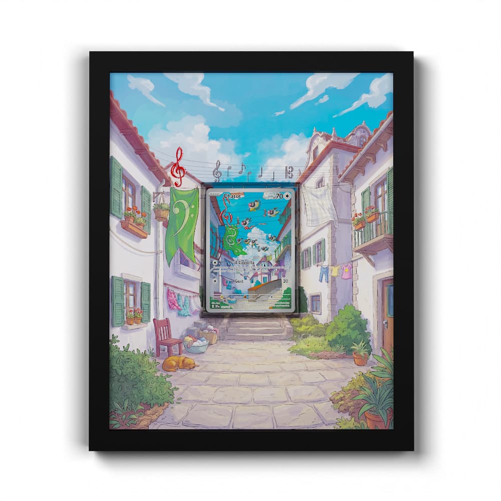 181 Chatot - Extended Artwork Framed Pokemon Card Display