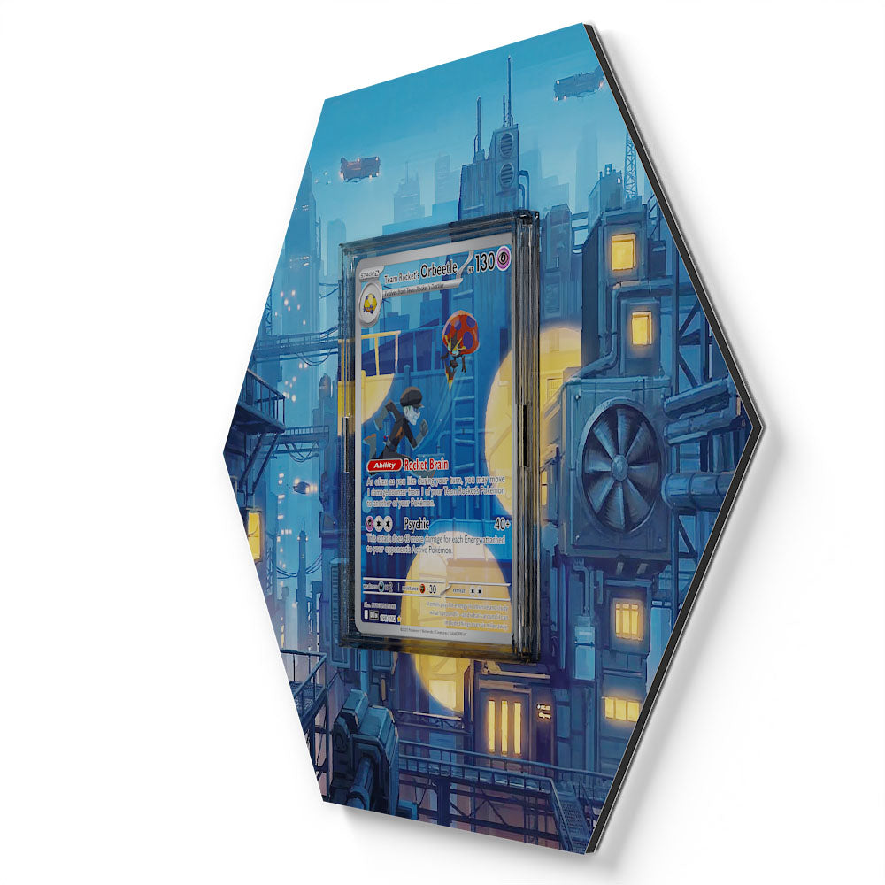 198/182 Team Rocket's Orbeetle - Extended Artwork Pokemon Card Display