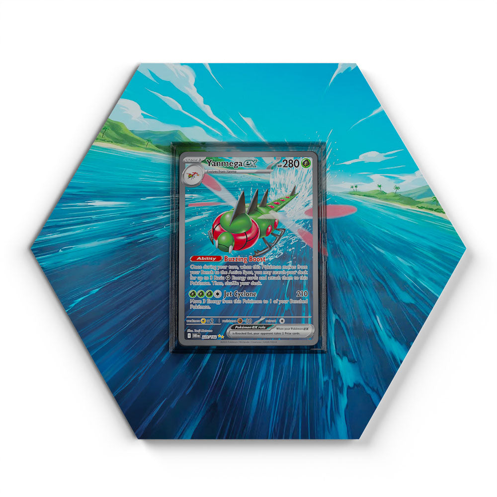 228/182 Yanmega EX - Extended Artwork Pokemon Card Display