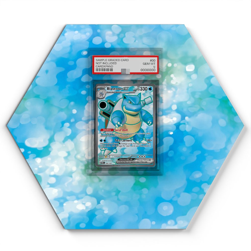 184/165 Blastoise ex - Extended Artwork Pokemon Card Display