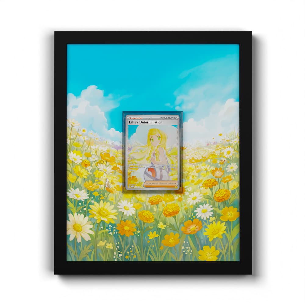 184 Lillie's Determination - Extended Artwork Framed Pokemon Card Display