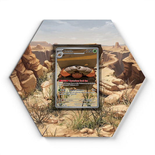 186/182 Crustle - Extended Artwork Pokemon Card Display