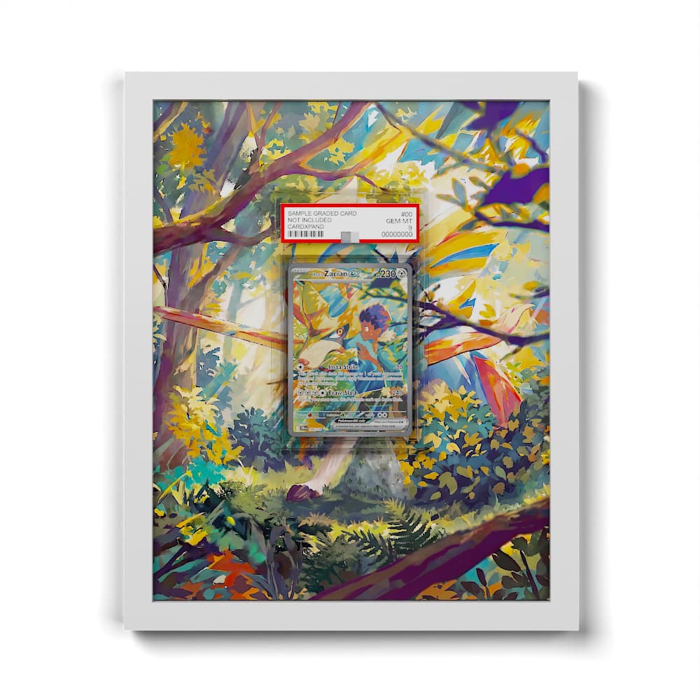 186 Hop's Zacian EX - Extended Artwork Framed Pokemon Card Display