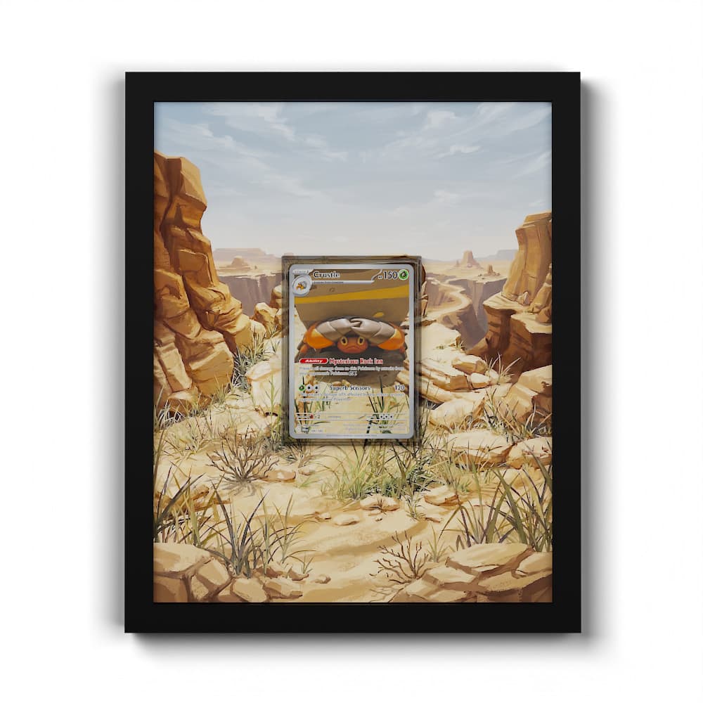 186 Crustle - Extended Artwork Framed Pokemon Card Display