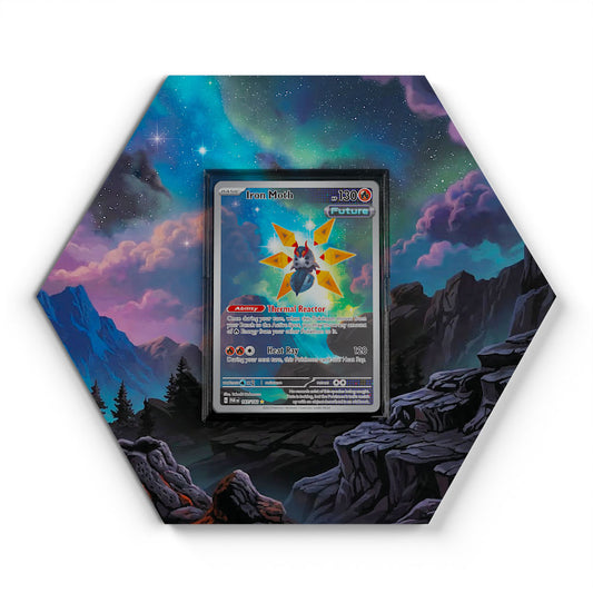 187/182 Iron Moth - Extended Artwork Pokemon Card Display