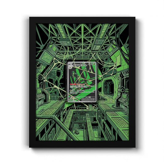 187 Team Rocket's Spidops - Extended Artwork Framed Pokemon Card Display