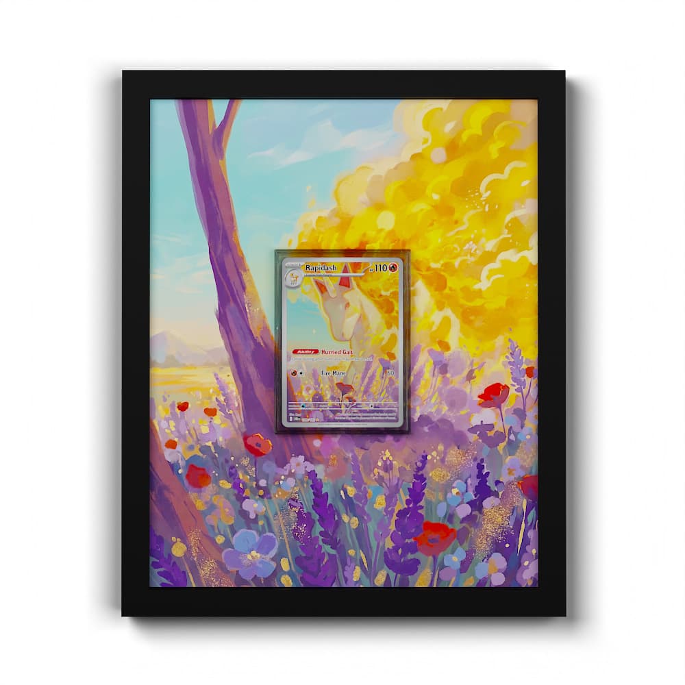 189 Rapidash - Extended Artwork Framed Pokemon Card Display