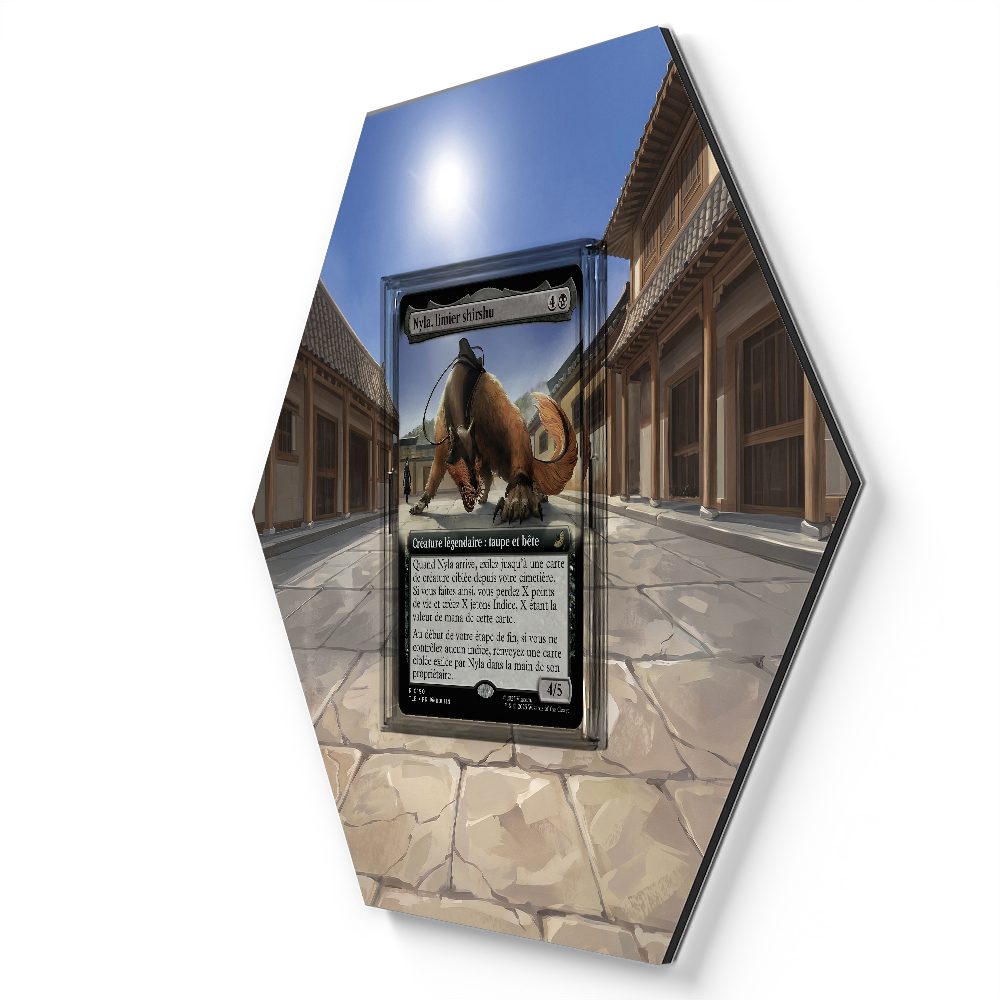 190 Nyla, Shirshu Sleuth - Extended Artwork Magic Card Display