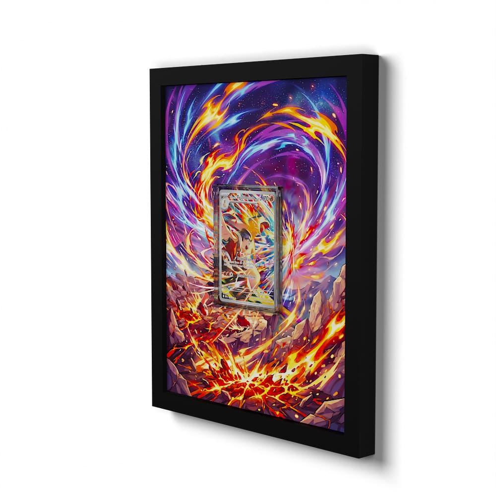 190/182 Ethan's Typhlosion - Extended Artwork Framed Pokemon Card Display