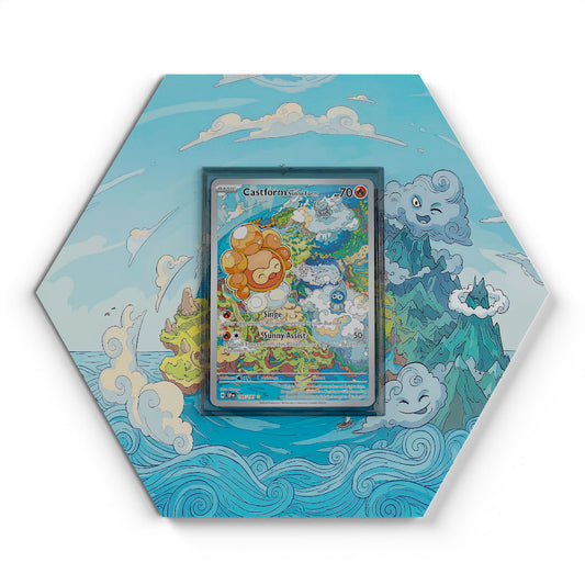 195/191 Castform Sunny Form - Extended Artwork Pokemon Card Display