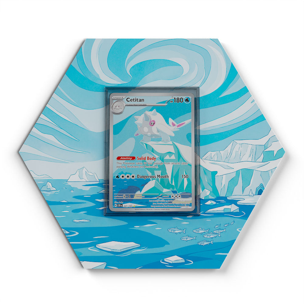 201/191 Cetitan - Extended Artwork Pokemon Card Display