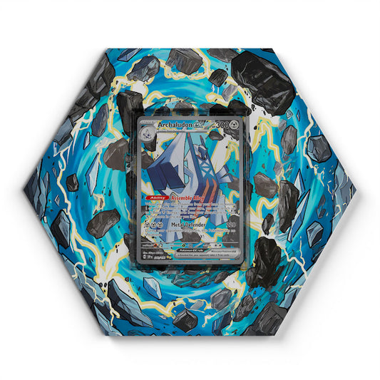 241/191 Archaludon EX - Extended Artwork Pokemon Card Display