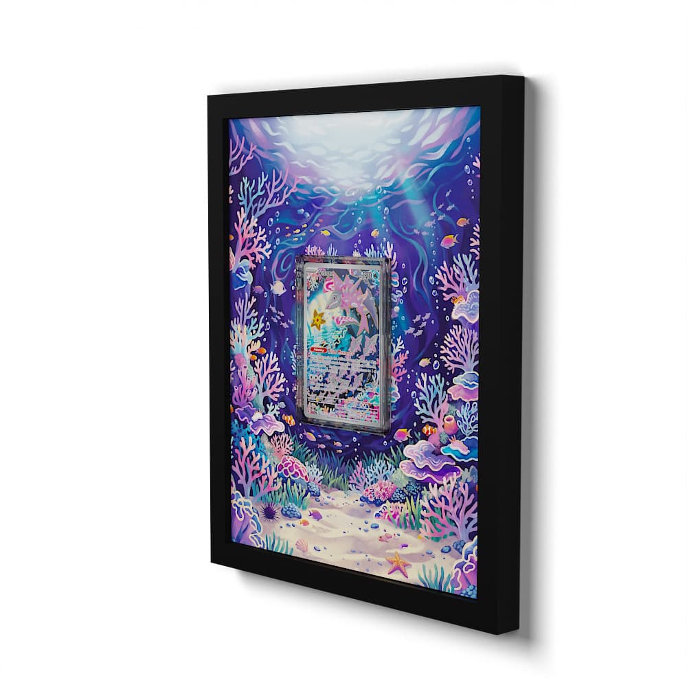 192/182 Veluza - Extended Artwork Framed Pokemon Card Display