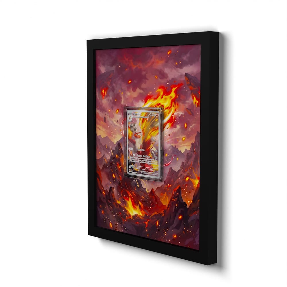 192 Blaziken - Extended Artwork Framed Pokemon Card Display